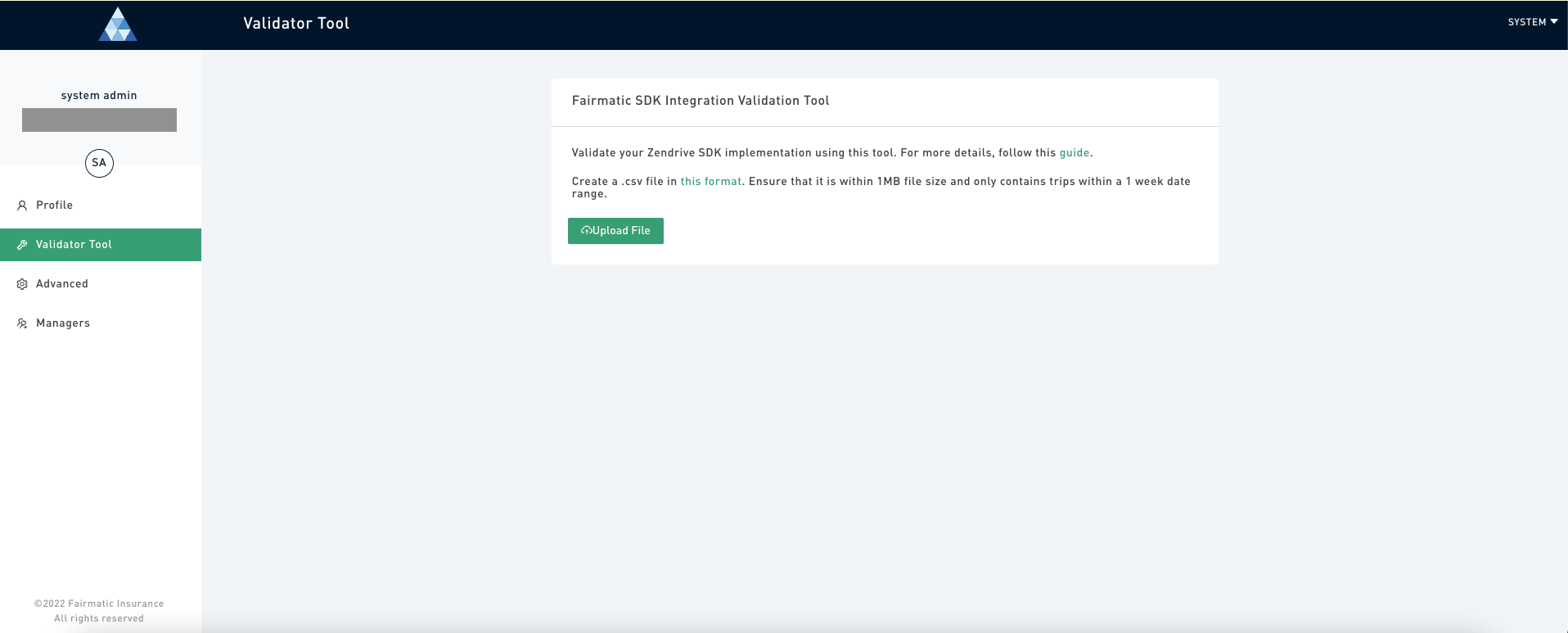 Validator tool