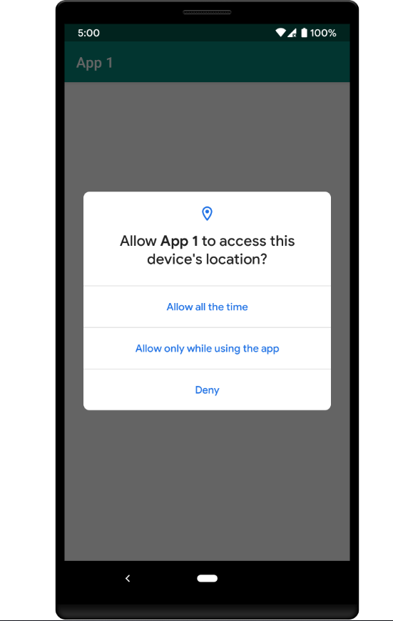 Location Request Dialog